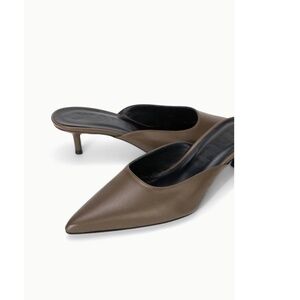 Sebastian Kitten Heel Mule ~ Truffle